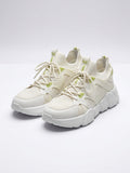 Zapatillas Pull&Bear Beige y Verde Lima | Chunky Sneakers